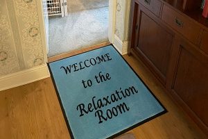 Picture of welcome mat.