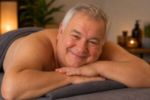 Senior mans massage in York makes you feel better