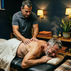 Back massage to help older men feel better again